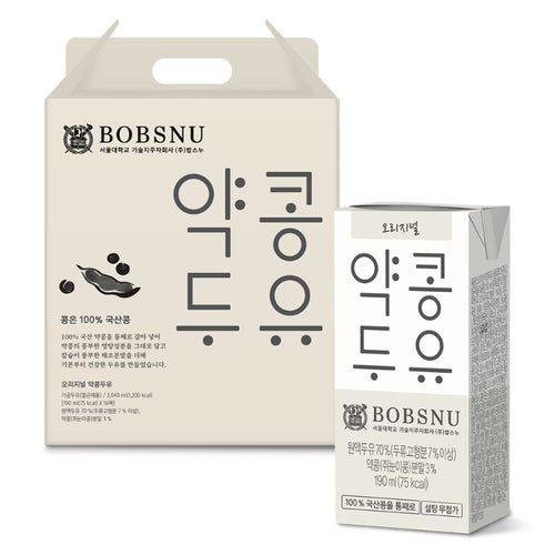 [BOBSNU] Soy Milk Original (190ml x 16 packs)